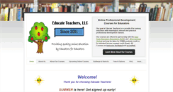 Desktop Screenshot of educateteachers.org
